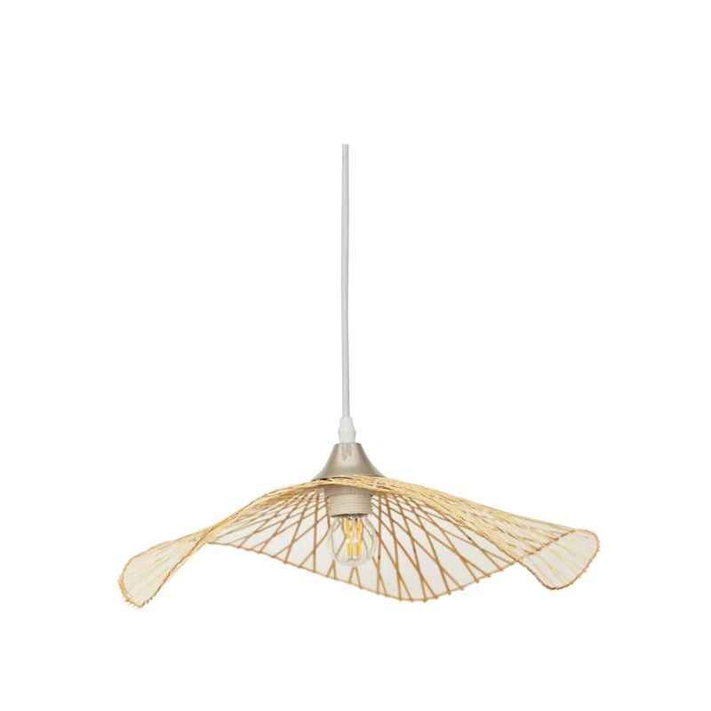 Креативная длинная люстра из бамбука ручной работы для лестницы в ЮгоВосточной