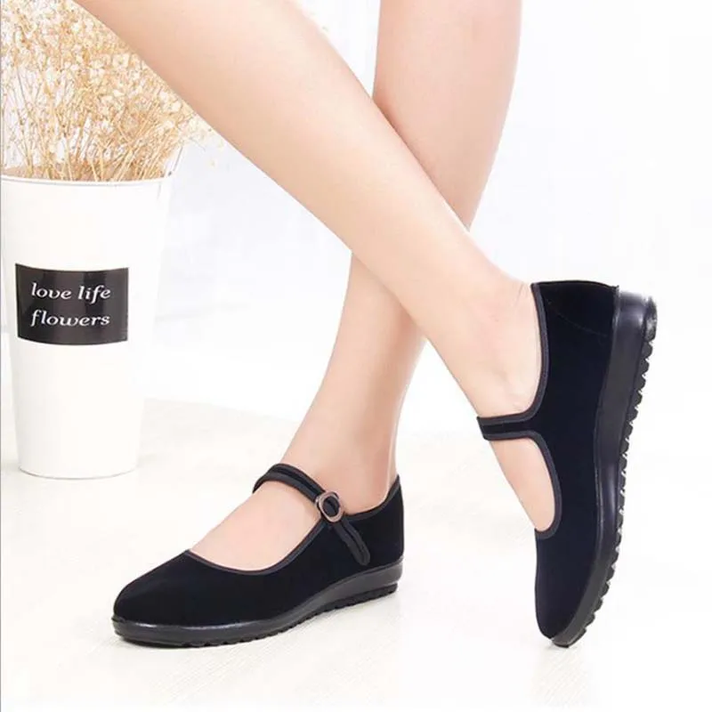 Женская обувь на плоской подошве 2021 в стиле Мэри Джейн с ремешком и пряжкой