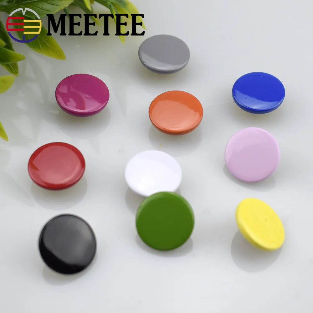 10Sets Meetee 12 17mm Colorful Buttons Snap Fasteners Press Studs for Sewing Leather Craft Clothes Bags Decor Accessories D3 6|decorative