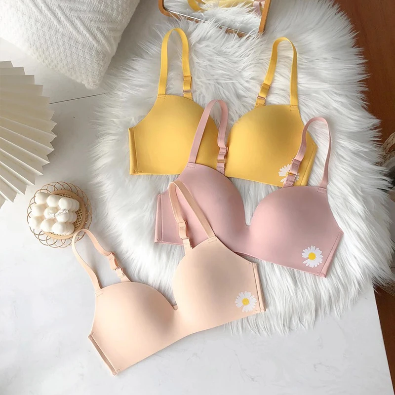 

Seamless Bras for Women Push Up Bra No Wire Brassiere A B Cup Underwear Sexy Bra Three Quarters 3/4 Cup Lingerie Thin Soft Sexy