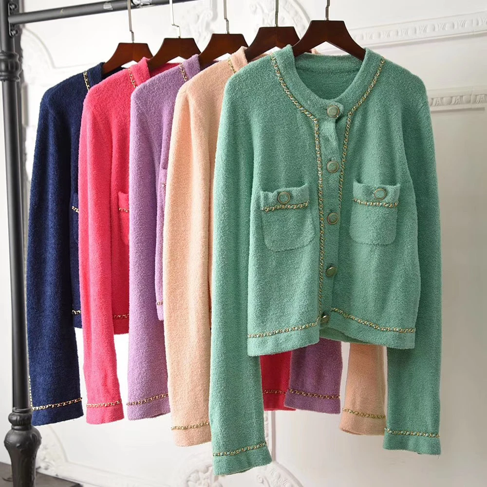 Модельная разноцветная Женская куртка с золотой цепочкой 2020|Женские куртки| |