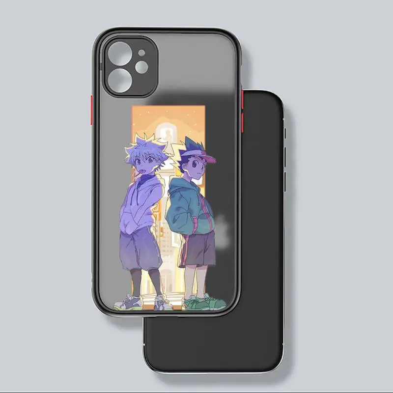 

HUNTER x HUNTER HxH Gon Killua Anime Phone Case Matte Transparent for iPhone 7 8 11 12 s mini pro X XS XR MAX Plus coque
