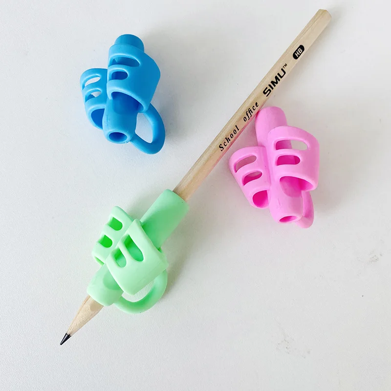 

2X Silicone Two-Finger Pencil Grip Writing Writing Corrector Posture Grip