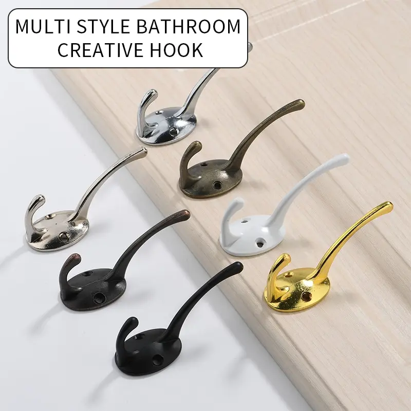 Крючок для пальто одинарный крючок золотой античный маленький из сплава стен