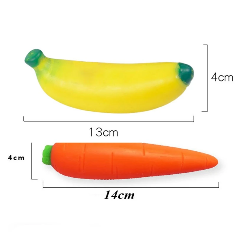 

1Pc Shapeable Banana Carrot Vegetable Squeeze Toy Novelty Toy Fidget Toy Stress Relief Not Squish Toy Kids New Toy
