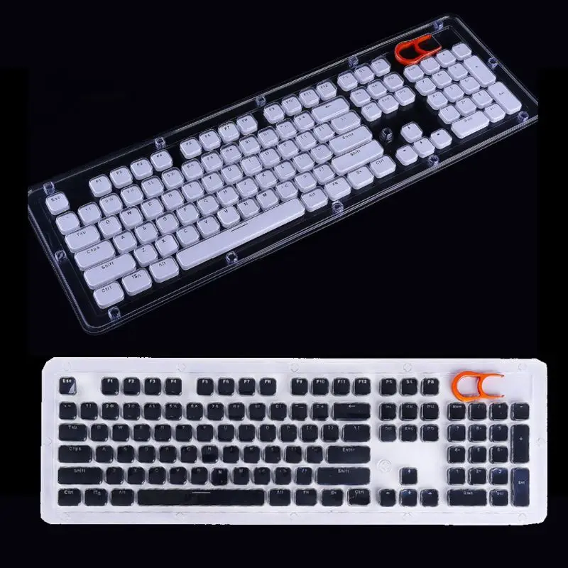 

104 Keys Layout Low Profile Keycaps Backlit Crystal Edge for Mechanical Keyboard