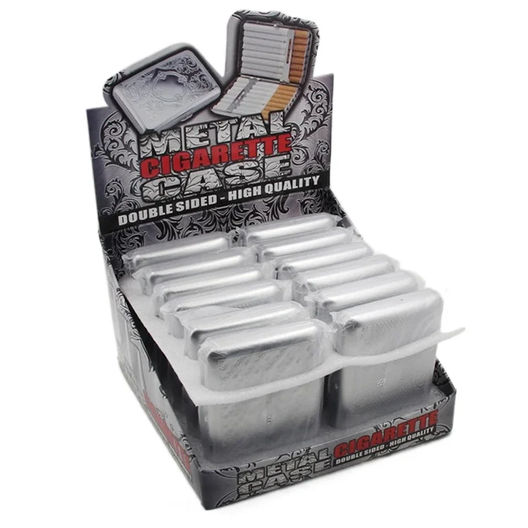 

High Quality Vintage Classical Metal Box Cigarette Case Smoking Accessories Cigarette Holder Gifts For Father Husband