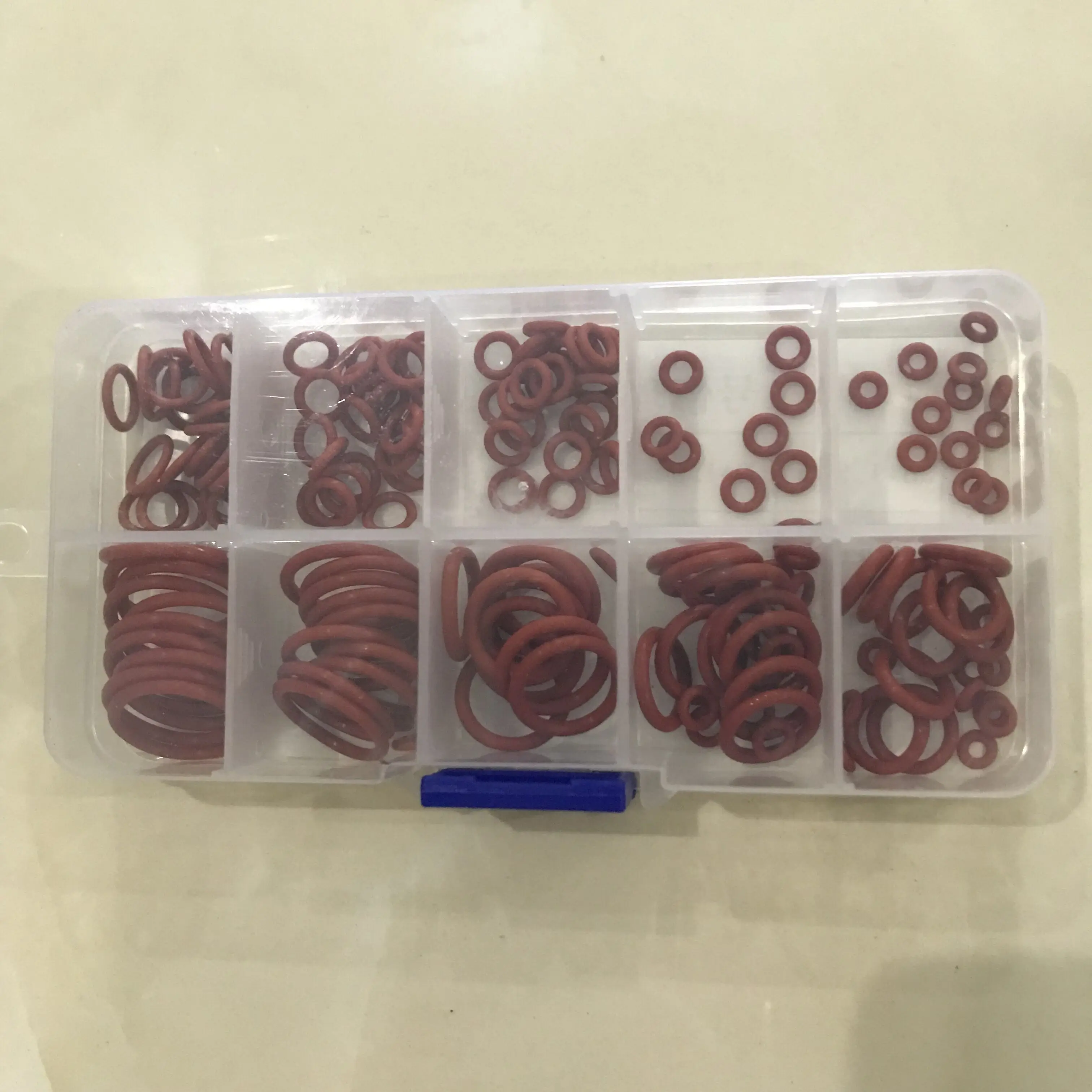 Комплект уплотнительных колец из силикона и резины 10 размеров 150 шт.|Прокладки| |