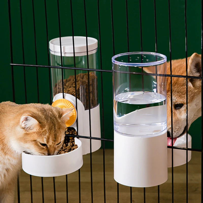 

Pet Hanging Cage Drinking Water Feeder Cat And Dog Drinking Water Feeder Firm Large Capacity Detachable Pet Supplies Cat Supplie