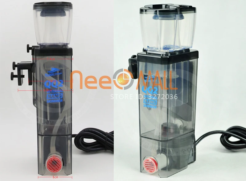 Bubble Magus QQ Nano аквариум Внутренний отделитель белка отстойный насос для морской рифовой иглы колеса Вентури насос 100л