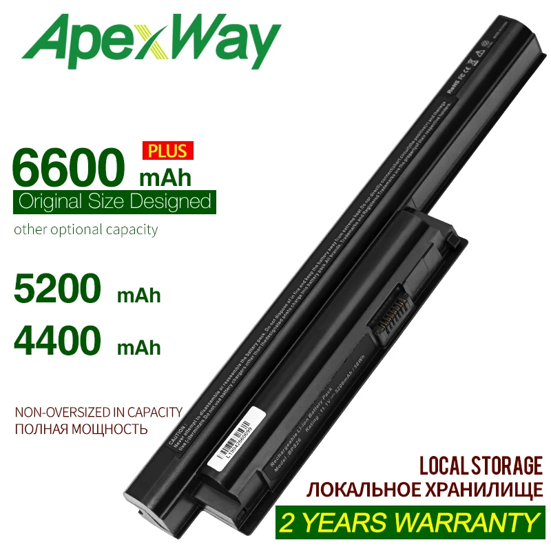 

Аккумулятор ApexWay 4400 мАч для SONY VAIO VGP-BPS26 BPS26 BPS26A SVE14115 SVE14116 SVE15111 SVE141100C SVE1411 для vaio vgp bps26