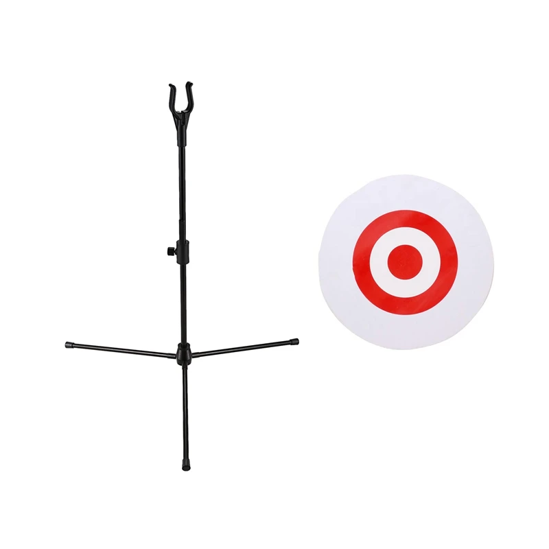 

New Sale 1 Set Archery Bow Stands Recurve Bows & 1 Set 25 X 3Cm Archery Foam Target