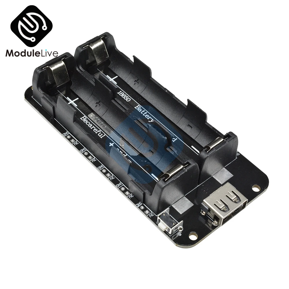 18650 литиевая Защита аккумулятора V8 мобильный Мощность power bank 5 V/3A 3 V/1A два Напряжение микро USB для Arduino ESP32 ESP8266