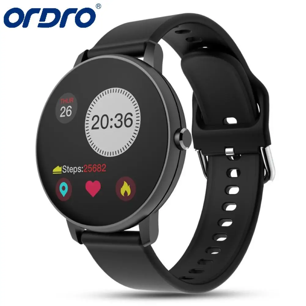 

P8Y Bluetooth Waterproof Smart Watch 1.3inch Touch Screen Blood Pressure Fitness Monitor Sport Business Bracelet For IOS Android