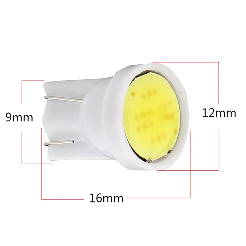 2/10 светодиодный т. Автомобильные светодиодные лампы T10 LED W5W COB с 6 чипами для