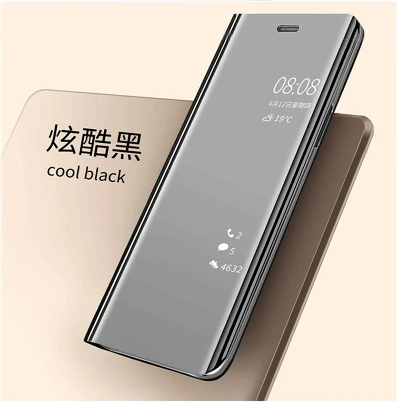 Умный зеркальный флип-чехол для телефона Samsung Galaxy S9 S8 Plus S7 Edge A6 A8 2018 Note 8 9 A10 A30 A40 A50 A70