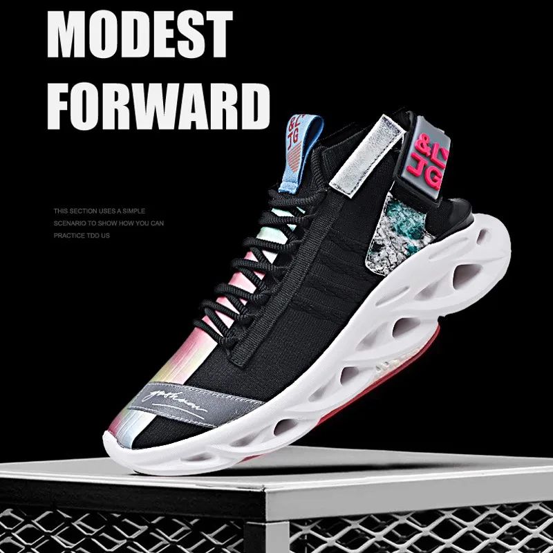 Модные сетчатые мужские кроссовки дышащая мужская обувь повседневная Легкая