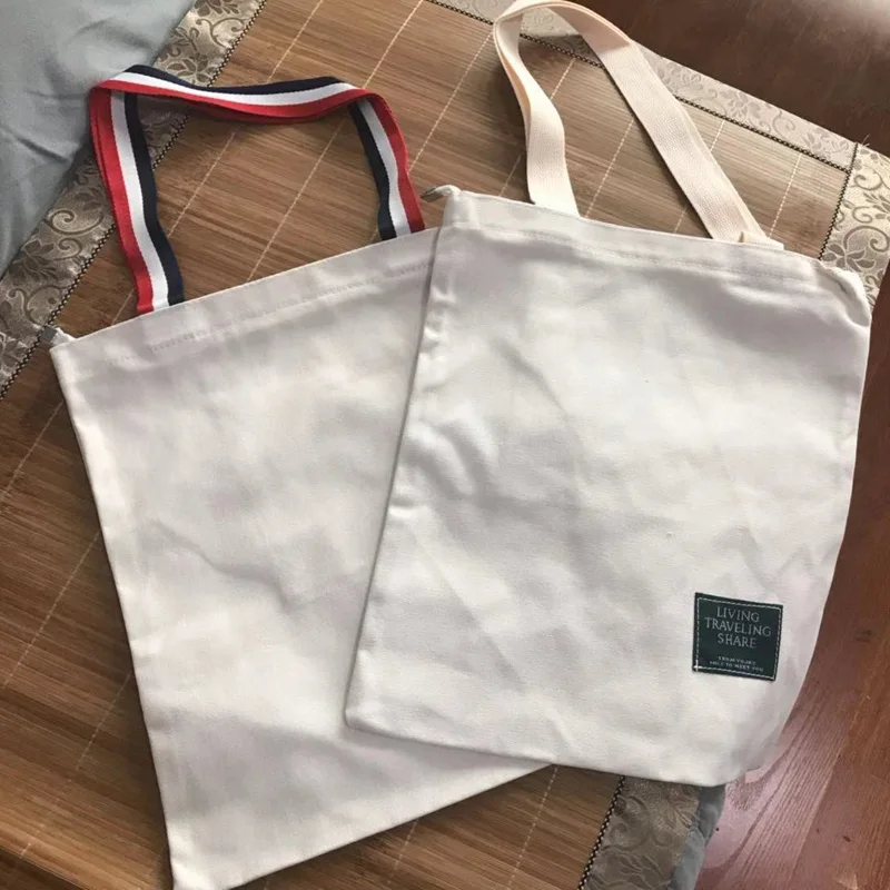 white 1and white 2 Женские сумки, тканевые, холщовые, хлопковые, для покупок, для женщин, эко, многоразовые, через плечо, сумки для покупок, bolsas, сумки-шопперы для женщин, sac - Цвет: white 1and white 2
