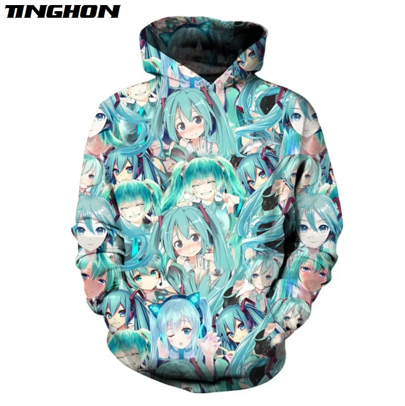 

Summer Music Girl Hoody Kawaii Anime 3d Sweatshirts Women/men Hoodies Hipster Streetwear Comic Fans Tops Plus Size XS 6XL 7XL