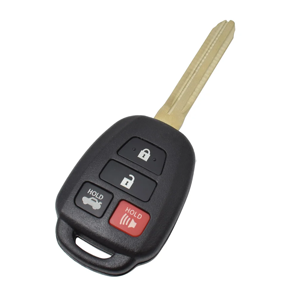 Корпус пульта дистанционного управления с 4 кнопками для Toyota Camry Corolla Prius Highlander RAV4