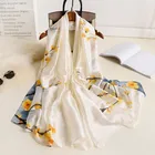 180*90 см Модный Шелковый осенне-зимний женский популярный новый стильный шарф Женская Солнцезащитная Роскошная шаль шарф-хиджаб платок бандана