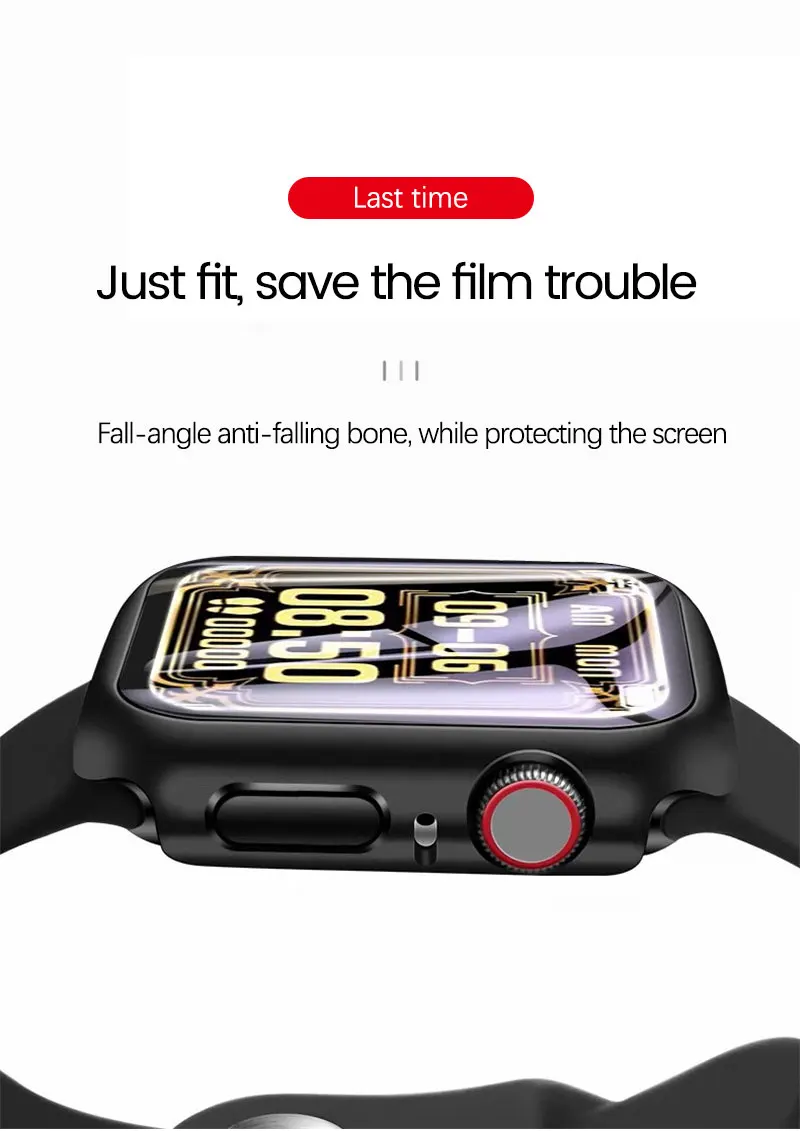 For Apple Watch Series7 Film 7th Generation 41/45mm Curved Surface Hydrogel Glass + PC Integrated Iwatch | Электроника