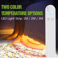 1m 5m pir motion sensor strip light usb 5v kitchen closet led night light wardrobe led under cabinet light flexible lamp tape