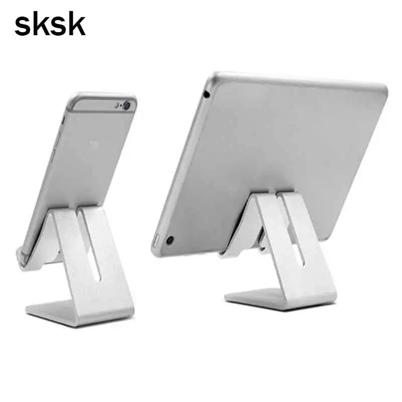 

SKSK Aluminum Mobile Phone Tablet Holder for iPhone 8 8Plus 8X Tablets Universal Metal Desktop Stand for Galaxy Note 8