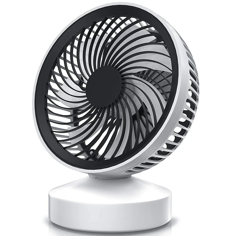 Usb вентилятор мини Настольный маленький портативный 7 турбо листья 22 ° Tiltable с