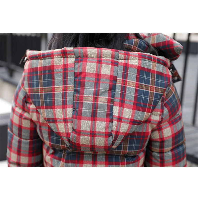 

2019 Winter Jackets Women Hooded Fur Collar Coat Parkas Long Cotton Padded Jacket Thick Warm Female Outerwear R985