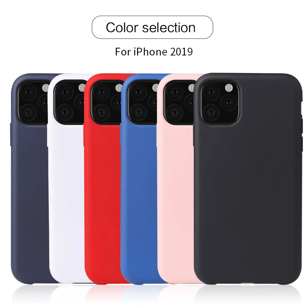 Чехол для Apple iPhone 11 Pro MAX 2019 Жидкая силиконовая Резина мягкий чехол xsmax xr x 8 7 6 6s plus xs