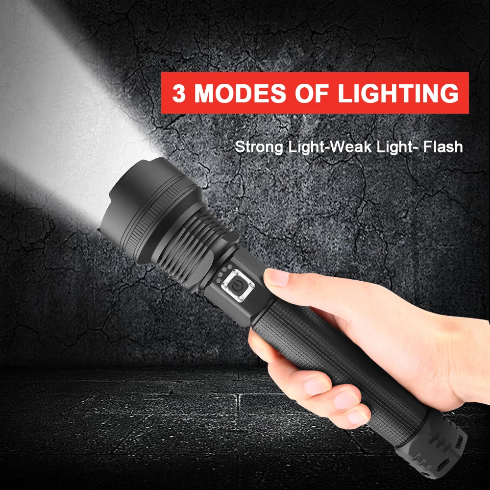 Супер яркий XLamp XHP90 самый мощный Usb масштабируемый светодиодный флэш-светильник XHP70/50 Охотничий Тактический флэш-светильник фонарь 26650 18650