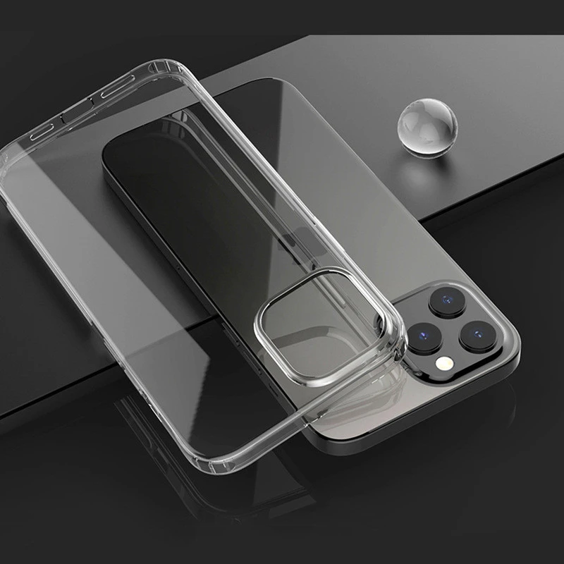Lovebay For iPhone 13 12 11 14 Pro Max 7 8 Plus Bumper Soft Silicone Case For iPhone 13 12Mini XR XS Max Transparent Back Cover