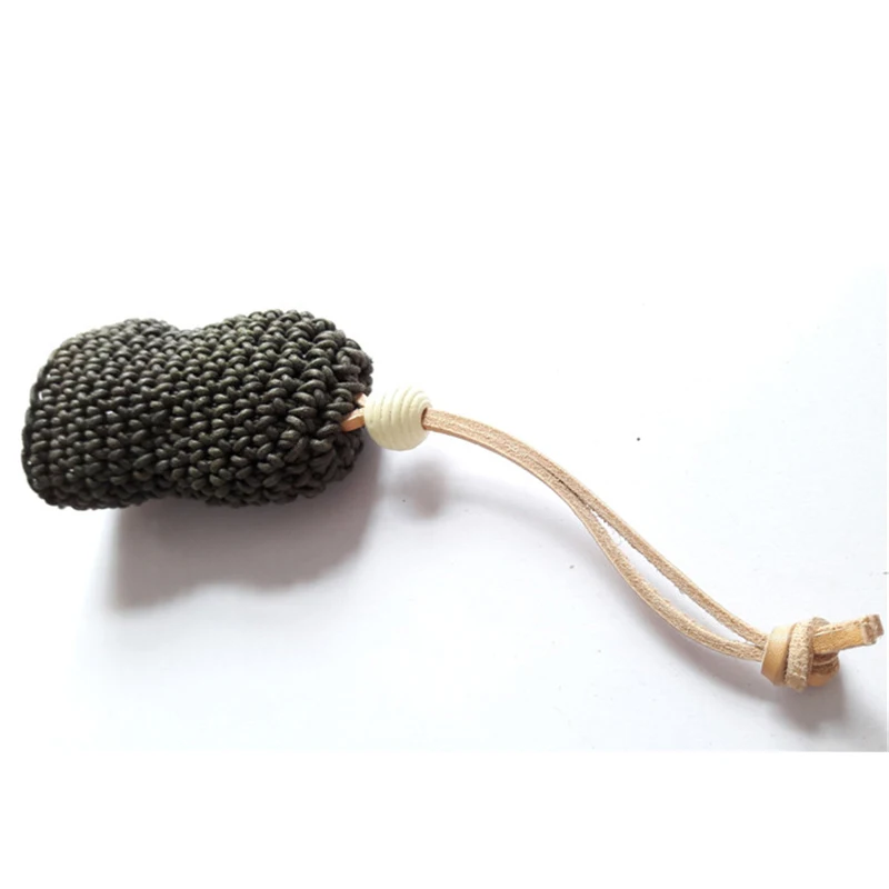 Оригинальный кошелек для ключей ручная вязка вязанный крючком из вощеной