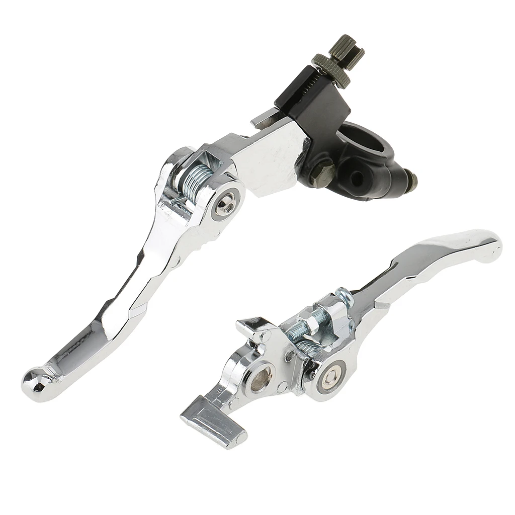 

2x Universal Motorbike Handlebar Foldable Extendable Brake Clutch Levers