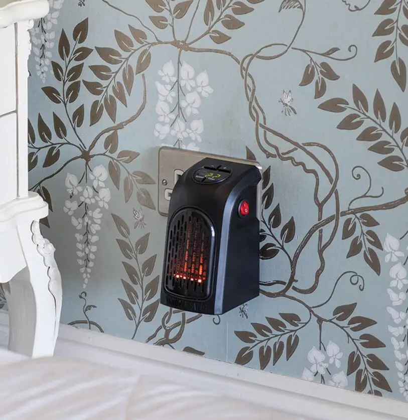 Электрический настенный обогреватель 400 Вт портативный подключаемый домашний