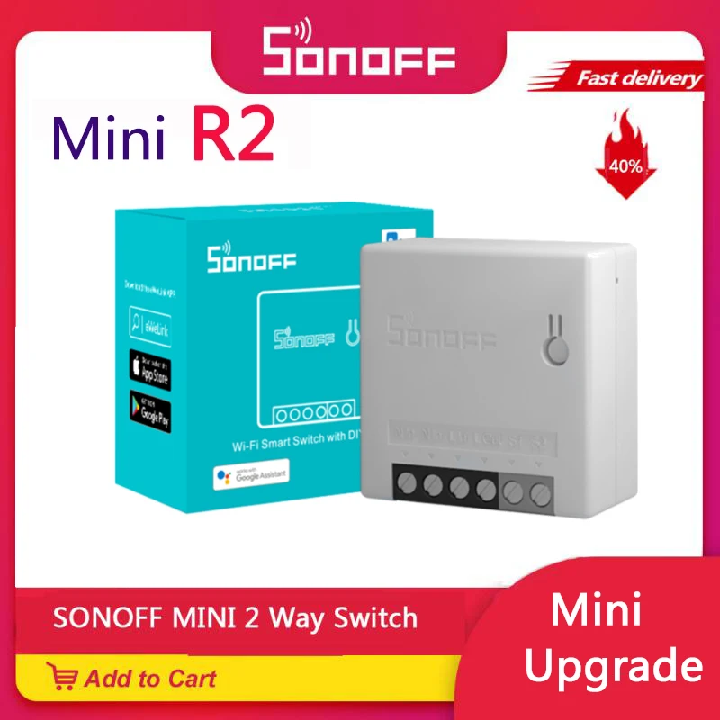 1/10 шт Sonoff Mini R2 DIY умный переключатель маленький Ewelink пульт дистанционного управления Wifi поддержка внешней