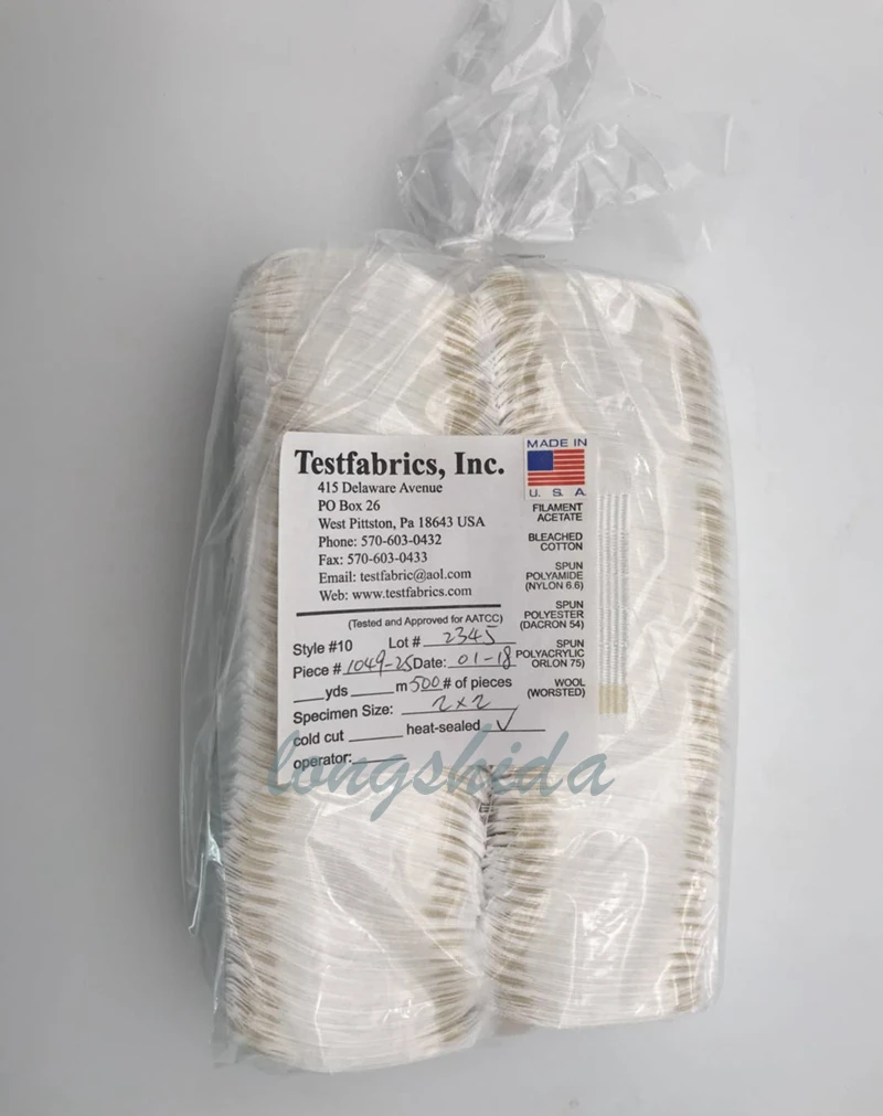 

AATCC multi-fiber 10# 10# American standard multi-fiber cloth 10# 10# six-color cloth washing cloth six-fiber faded cloth