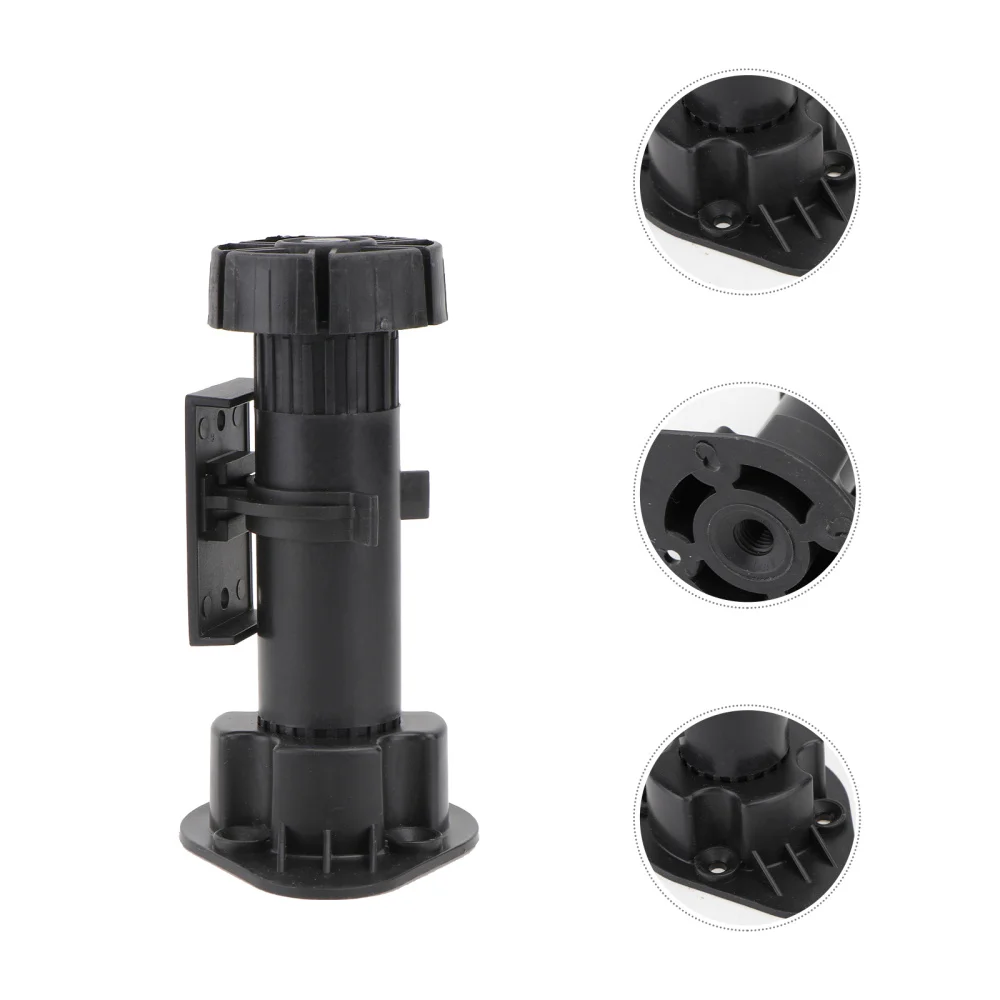 

1 Set 10 Pcs 12cm Sofa Feet Adjustable Cabinet Furniture Feet (Black)
