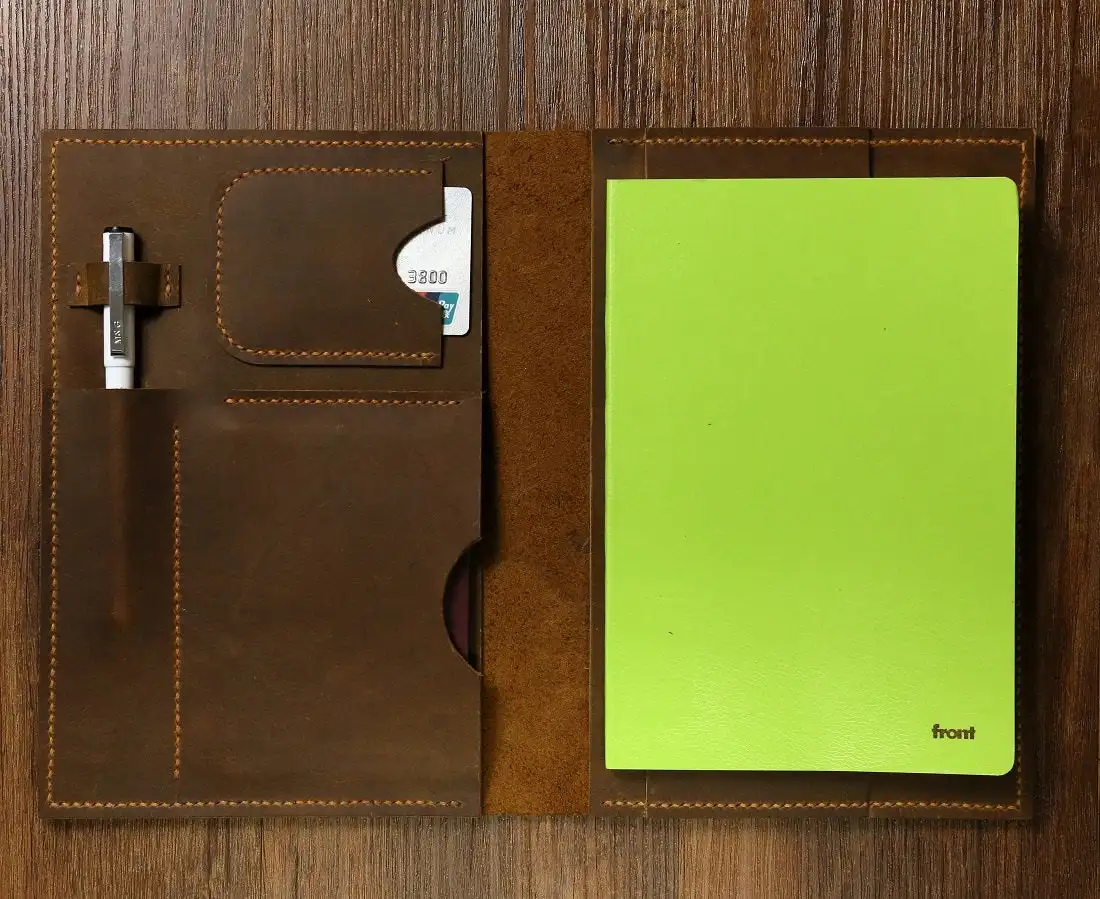 A5 Moleskine Agenda кожаный чехол для записной книжки портфель/потертая кожа мини-Обложка для IPad/путешествия кожаный Чехол Органайзер