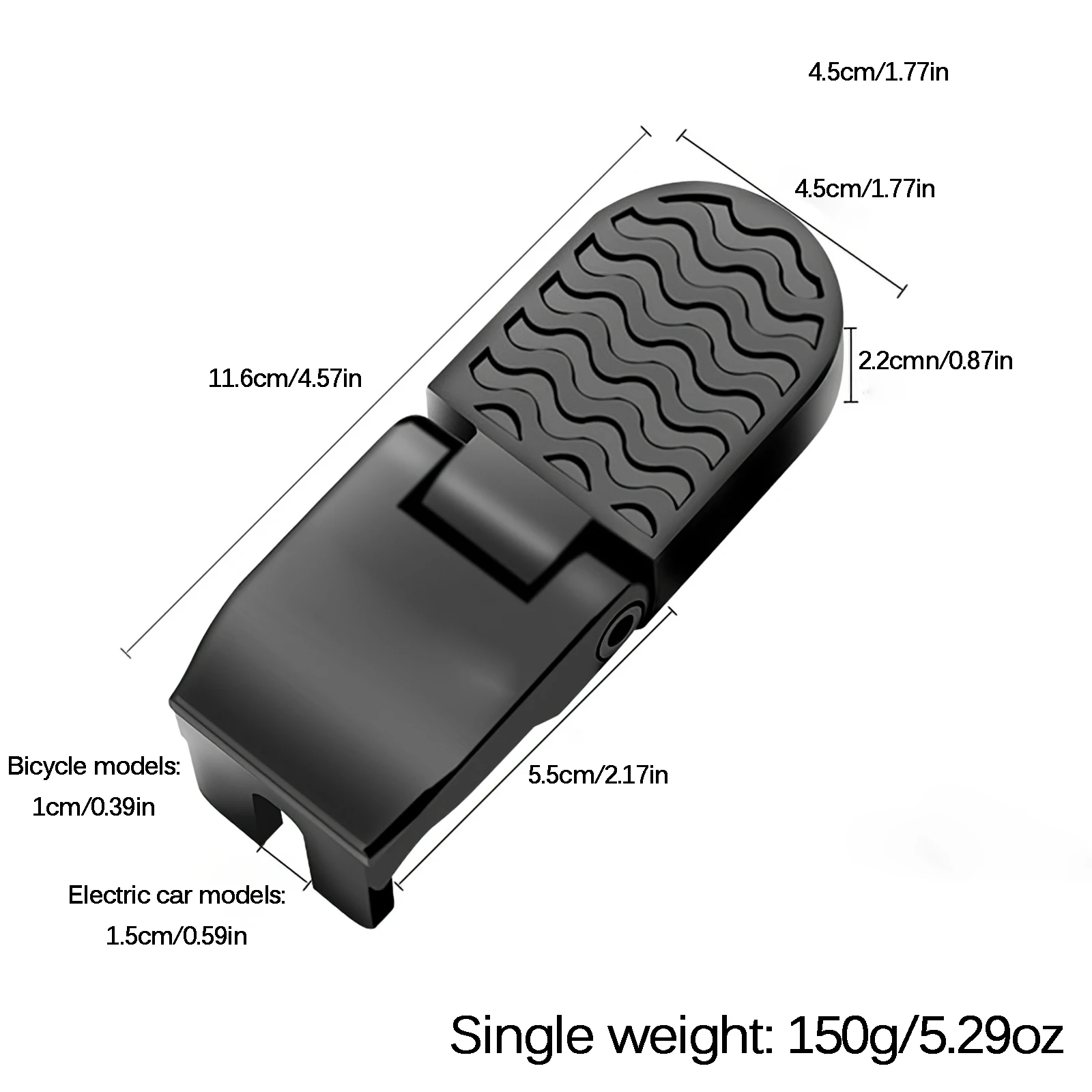 2 шт. Нескользящая велосипедная педаль из алюминиевого сплава передняя и задняя