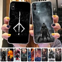 game bloodborne cool phone case for iphone 13 8 7 6 6s plus x 5s se 2020 xr 11 12 pro xs max