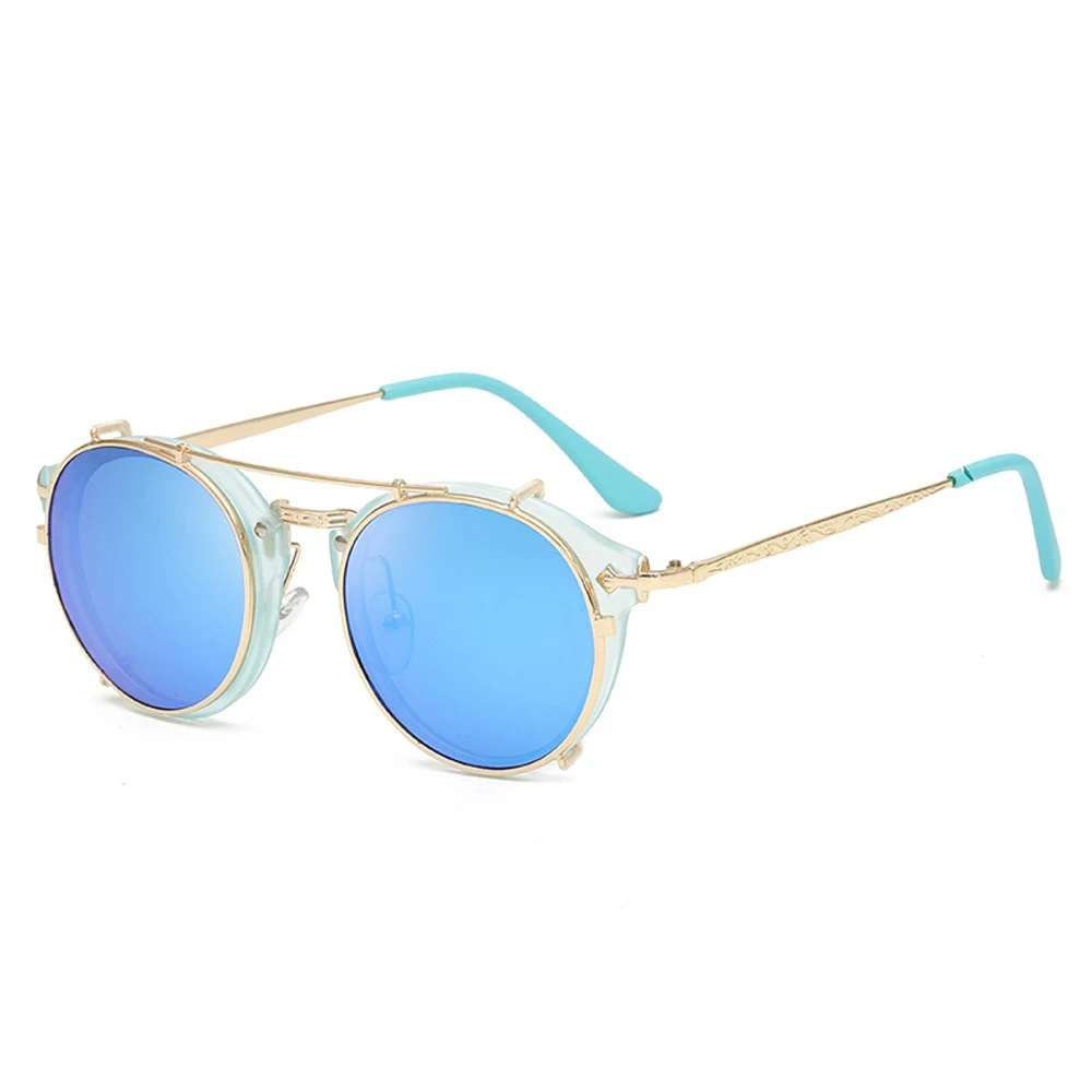 

Clip On Sunglasses Men Steampunk Brand Design Women Fashion Glasses Vintage Retro Fashion Sunglasses Oculos UV400