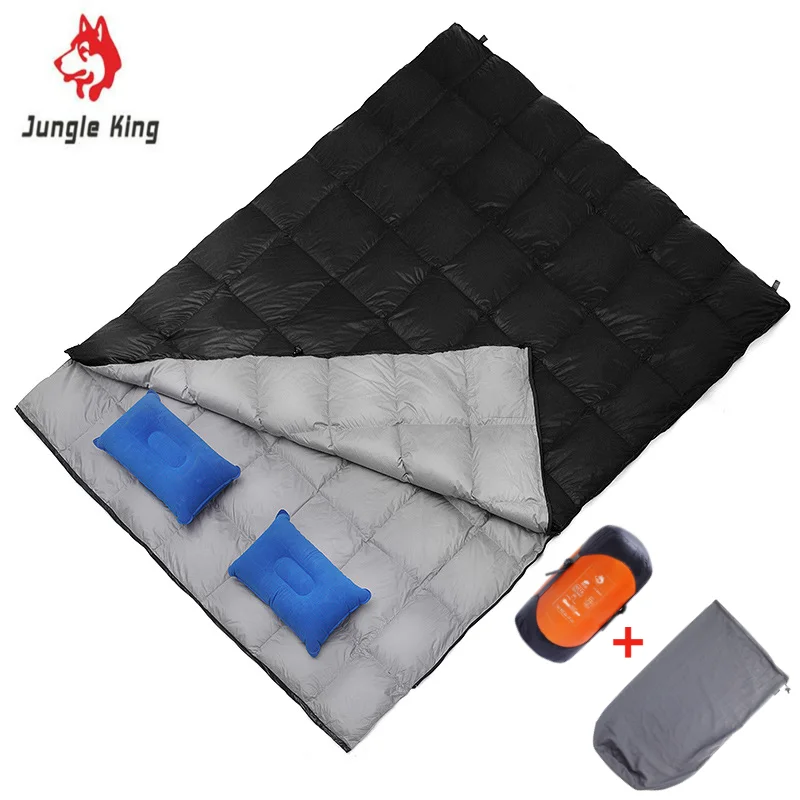 JungleKing CY2020A новейший двойной спальный мешок-конверт для кемпинга на открытом