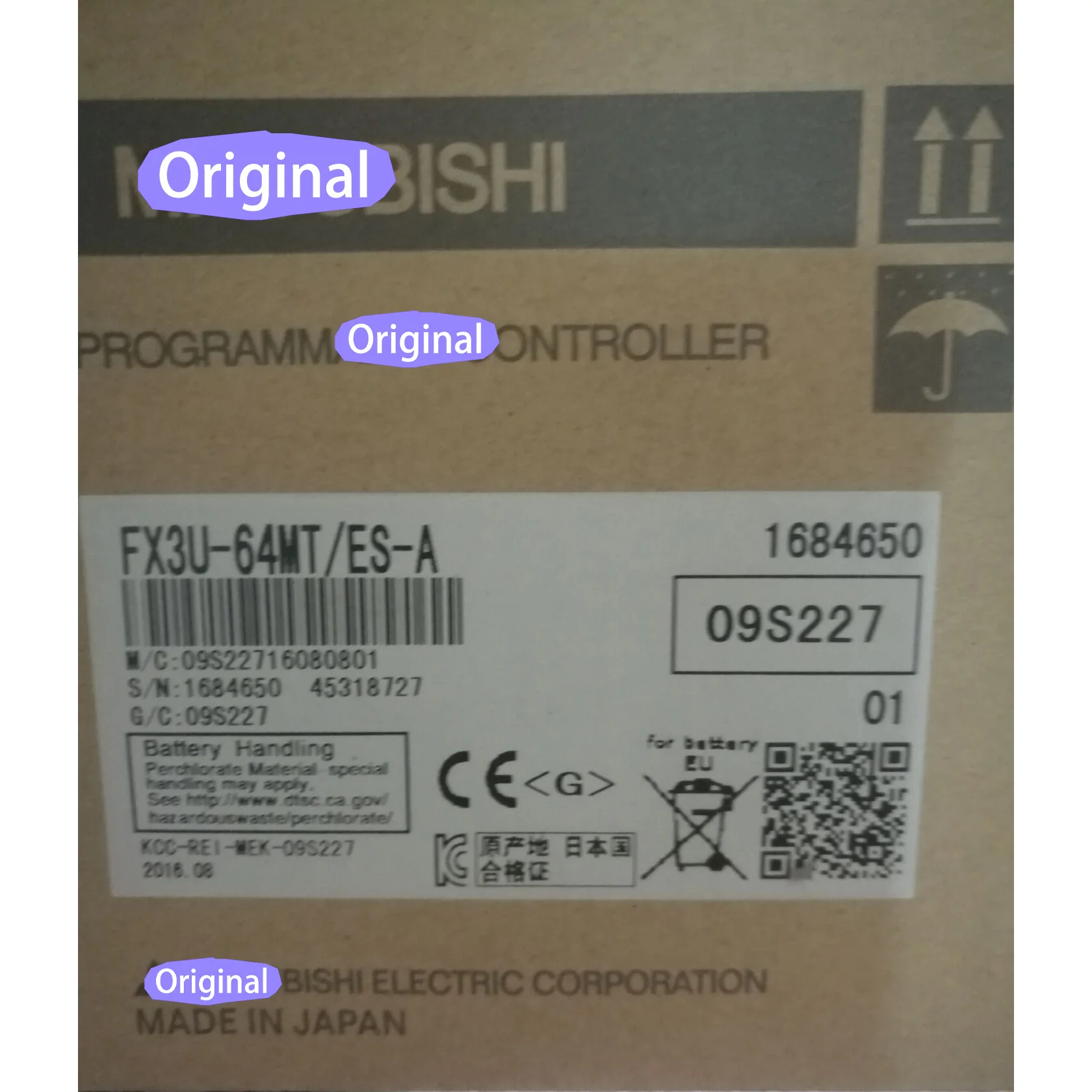 

New original In box {Spot warehouse} FX3U-64MT-ES-A