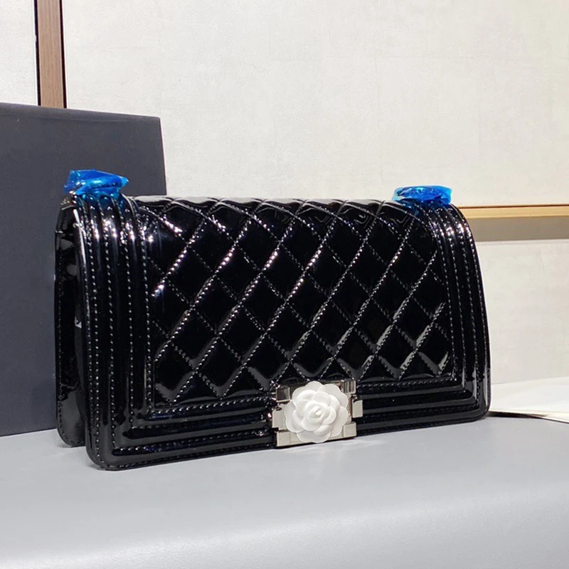 

Handle Bag Women Patent leather Shoulder Totes Underarm Vintage Top Handle Bag Female Small Subaxillary Bags Clutch sac main