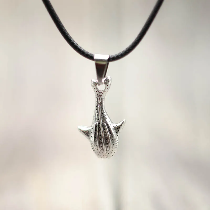 Античное серебряное ожерелье с подвеской в виде морской жизни стиле бохо Китом и