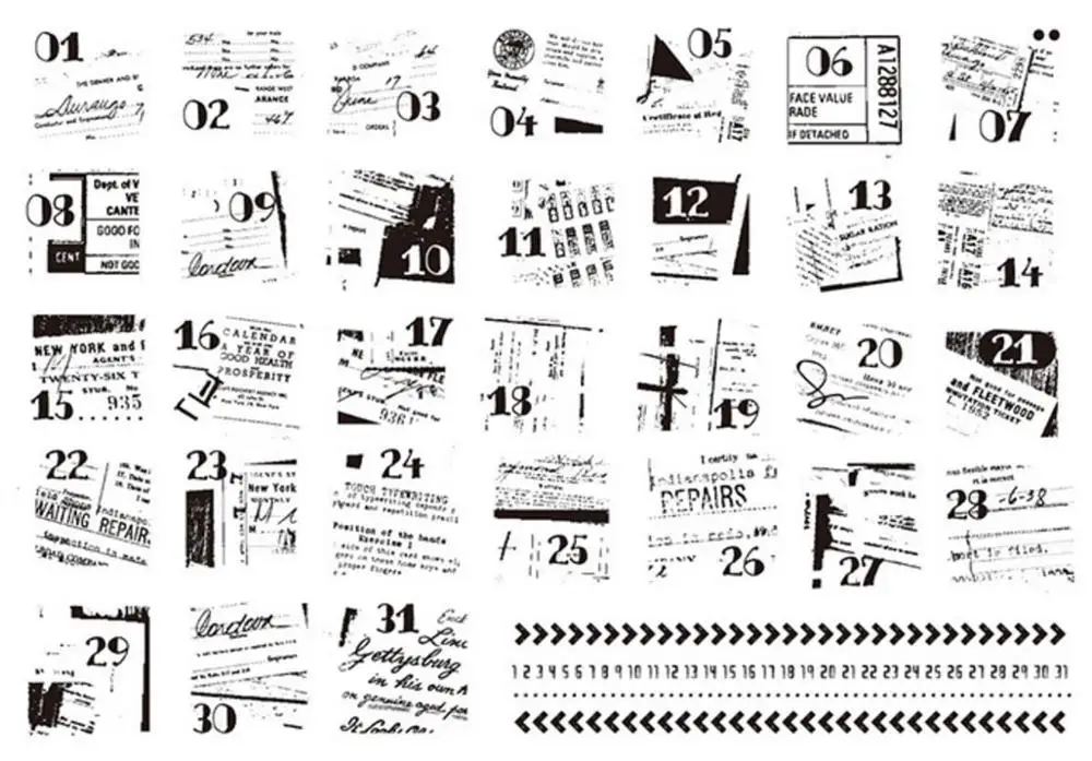 Письмо Дата прозрачный силиконовый штампы для DIY Скрапбукинг/карты/Дети