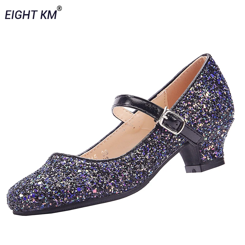 Туфли детские на низком каблуке с регулируемой петлей|Кожаная обувь| |