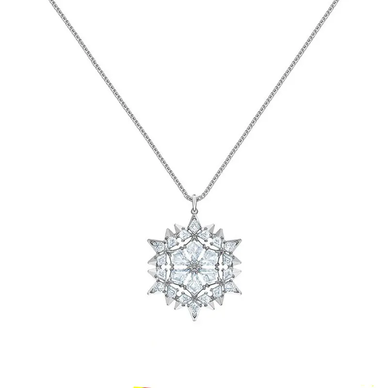 Высококачественный кулон в виде снежинки SWA Волшебная Снежинка мечты элегантное